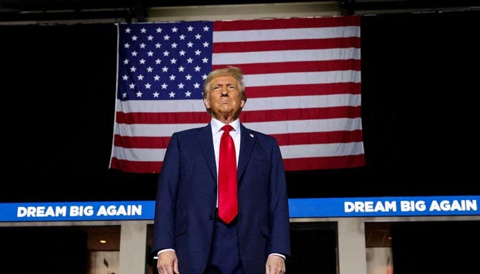 President-elect Donald Trump attends a campaign event, in Allentown, Pennsylvania, US, October 29, 2024. — Reuters