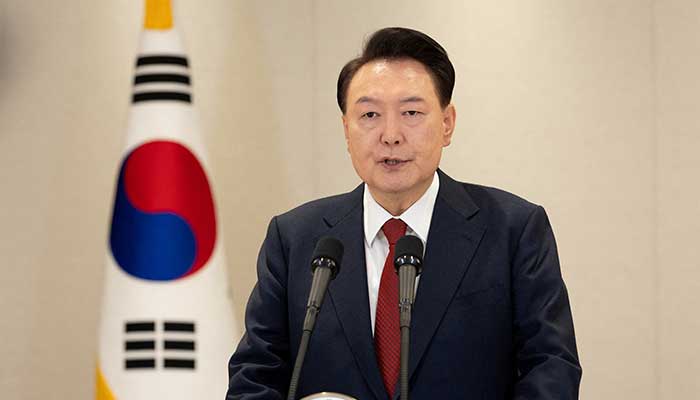 South Korean President Yoon Suk Yeol delivers an address to the nation at the Presidential Office in Seoul, South Korea, December 12, 2024. — Reuters