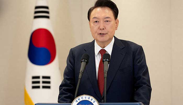 South Korean President Yoon Suk Yeol delivers an address to the nation at the Presidential Office in Seoul, on December 12, 2024. — Reuters