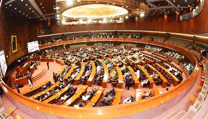 A view of the National Assembly session. — Twitter/NAofPakistan/File