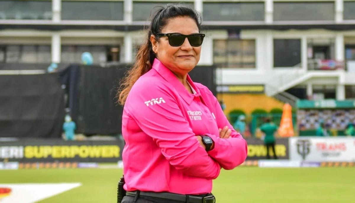 Saleema Imtiaz, adorned in ICCs official umpiring uniform. — PCB/File