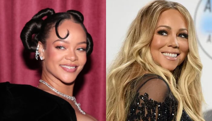 Rihanna enjoyed Mariah Careys Christmas Time show and had a blast