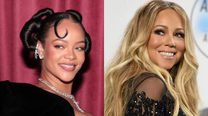 Rihanna, Mariah Carey share special moment during Christmas show