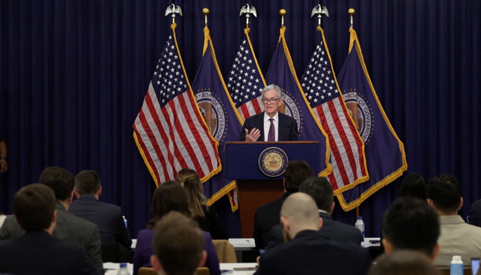 Federal Reserve Board Chairman Jerome Powell speaks during a press conference following a meeting of the Federal Open Market Committee at the Federal Reserve on December 18, 2024 in Washington, DC. — Reuters