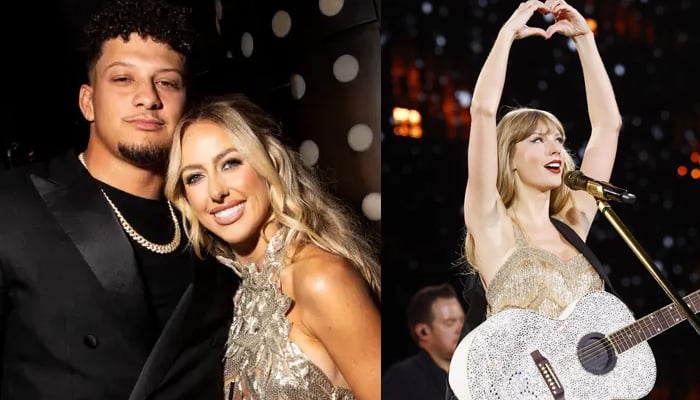 Brittany Mahomes, Patrick bring Eras Tour vibes to Taylor Swifts party