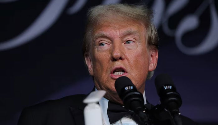 US President-elect Donald Trump speaks at the America First Policy Institute (AFPI) gala at Mar-A-Lago in Palm Beach, Florida, US, November 14, 2024. — Reuters