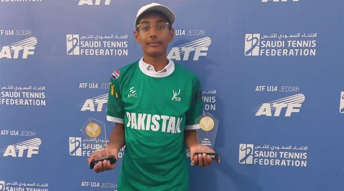 Hassan Usmani bags singles and doubles titles at ATF U14 Jeddah