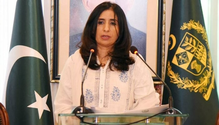 Foreign Office spokesperson Mumtaz Zahra Baloch during an event in this undated image. — Instagram/@foreignofficepk