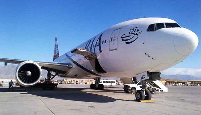 View of a Pakistan International Airlines (PIA) passenger plane. — APP/File