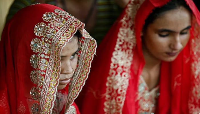 A representational image of Indian child brides. — AFP/file