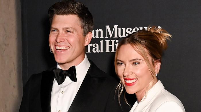 Scarlett Johansson reacts to her husband Colin Jost’s wild jokes