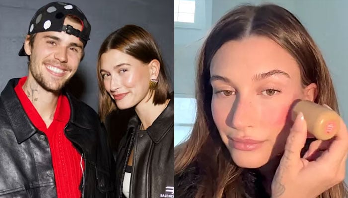 Hailey Bieber posts 30-second festive glam look