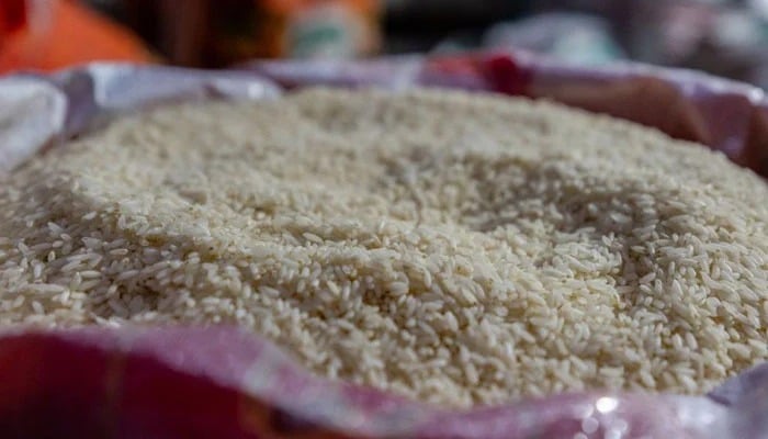 Representational image shows a sack of rice at a shop. — Reuters/File