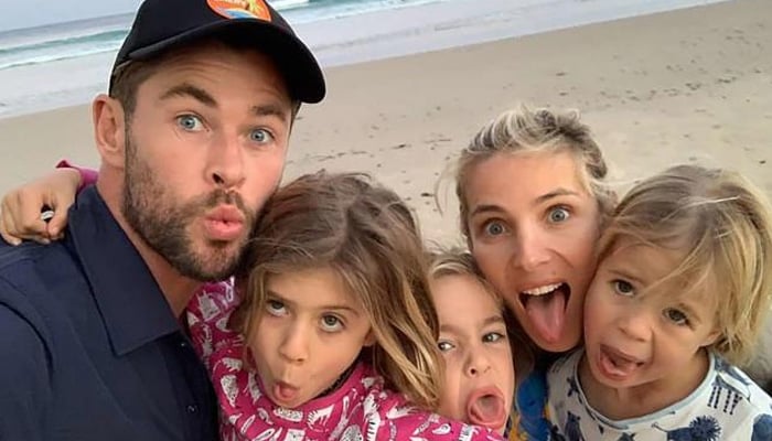 Chris Hemsworth, Elsa Pataky surprise with rare Christmas family photo