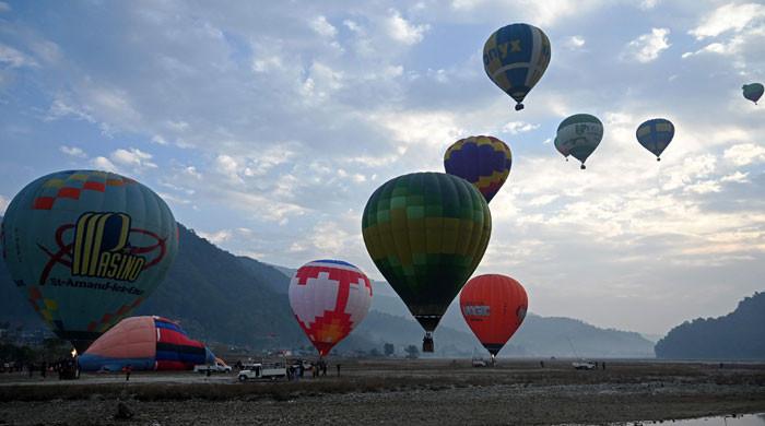 In pictures: Nepal hosts its first hot air balloon festival