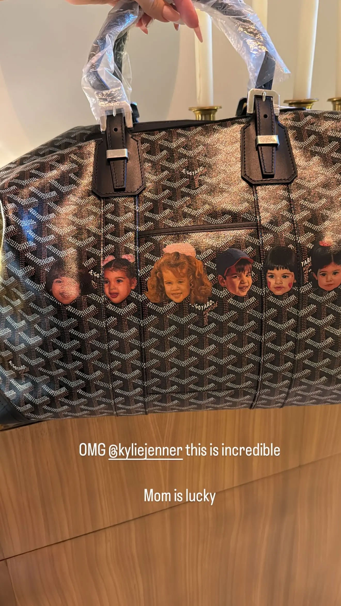 Kylie Jenner gifts momager Kris hilarious customised bag