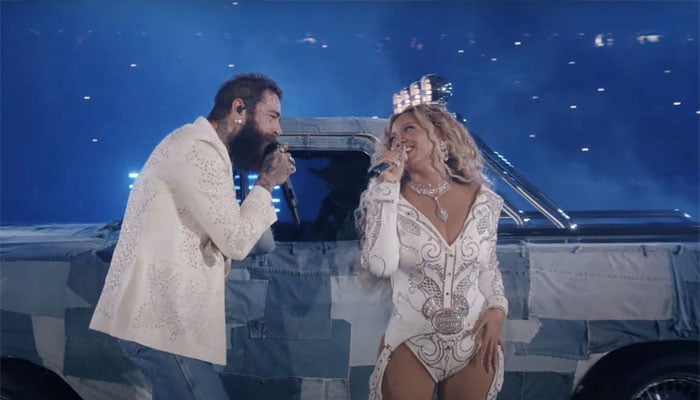 Post Malone gives Beyoncé sweet shoutout after NFL Halftime collab