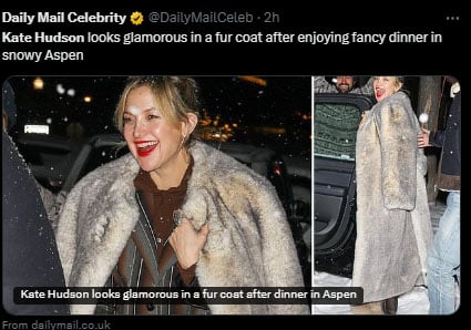 Kate Hudson was spotted in Aspen, Colorado