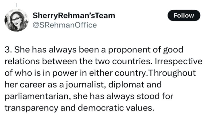 Sherry Rehmans office slams ‘troll campaign backed by Trumps nominee Grenell