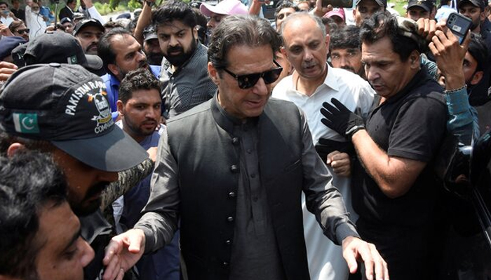 PTI founder Imran Khan appears in court in Islamabad on September 1, 2022. — Reuters