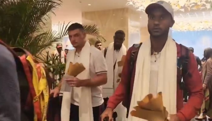 West Indies cricket players arrive in Pakistan for two match Test series on January 6, 2025. — Screengrab/ PCB