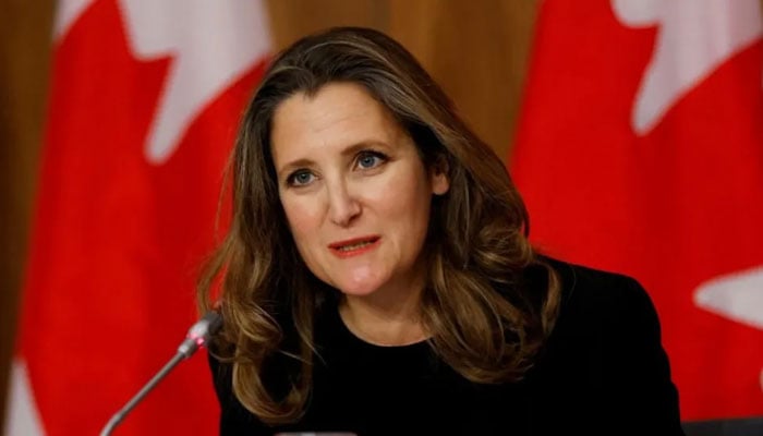 Canadas former finance minister Chrystia Freeland. — Reuters