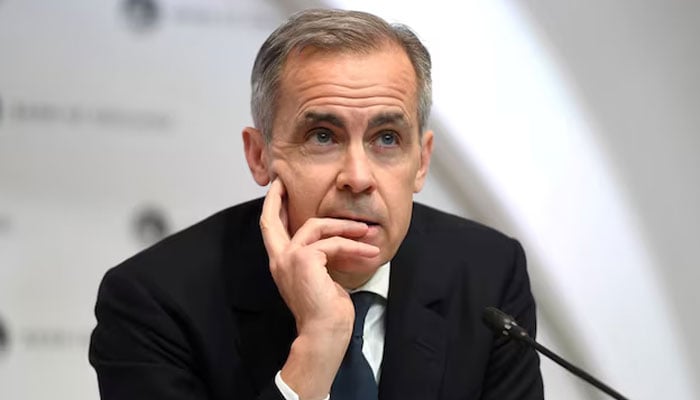 Mark Carney gestures during a press conference. — Reuters/File