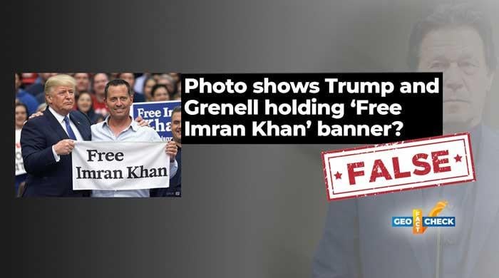 Fact-check: Photo of Trump and Grenell holding 'Free Imran Khan' banner created using AI