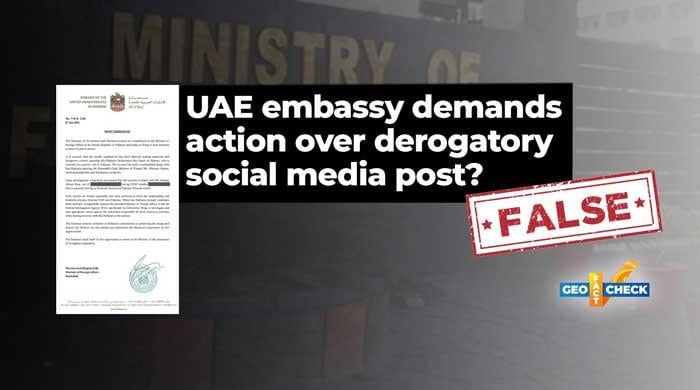 Fact-check: Fake letter circulates online claiming UAE embassy demanded action over derogatory social media post