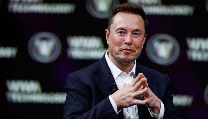 Elon Musk, Chief Executive Officer of SpaceX and Tesla and owner of X, gestures as he attends the Viva Technology conference in Paris, France, June 16, 2023. — Reuters