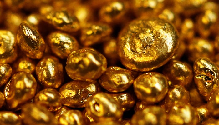 Gold granulate is seen at a plant of gold refiner and bar manufacturer in this undated image. — Reuters