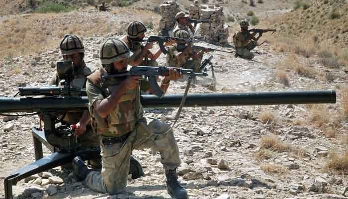 Pakistan Army soldiers are seen busy in an operation. — AFP/File