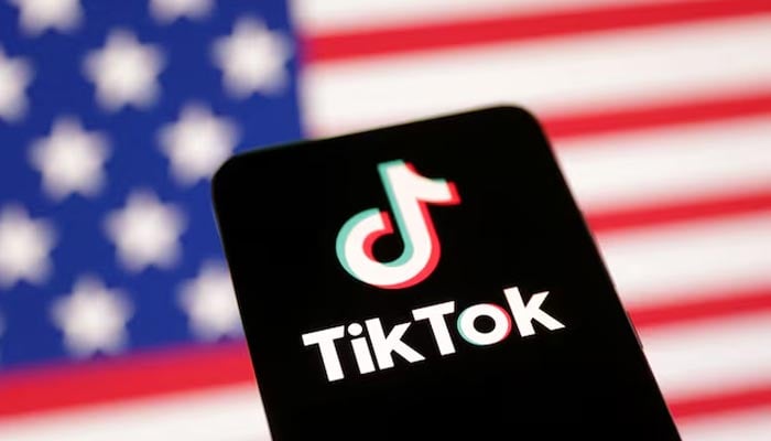 US flag and TikTok logo are seen in this illustration taken January 8, 2025. — Reuters