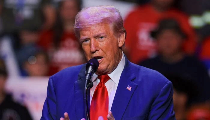 US President Donald Trump holds a campaign rally in Indiana, Pennsylvania, US, September 23, 2024. — Reuters