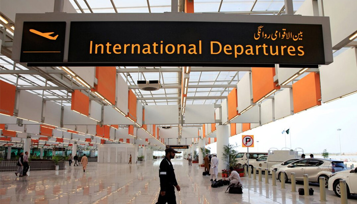 A full-body scanner is pictured during a media tour of the newly built Islamabad International Airport, ahead of its official opening, Pakistan April 18, 2018. — Reuters