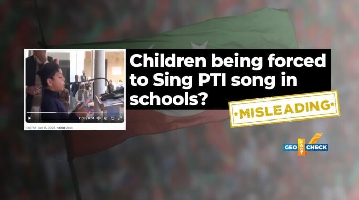 Fact-check: Children being forced to sing PTI songs in schools?