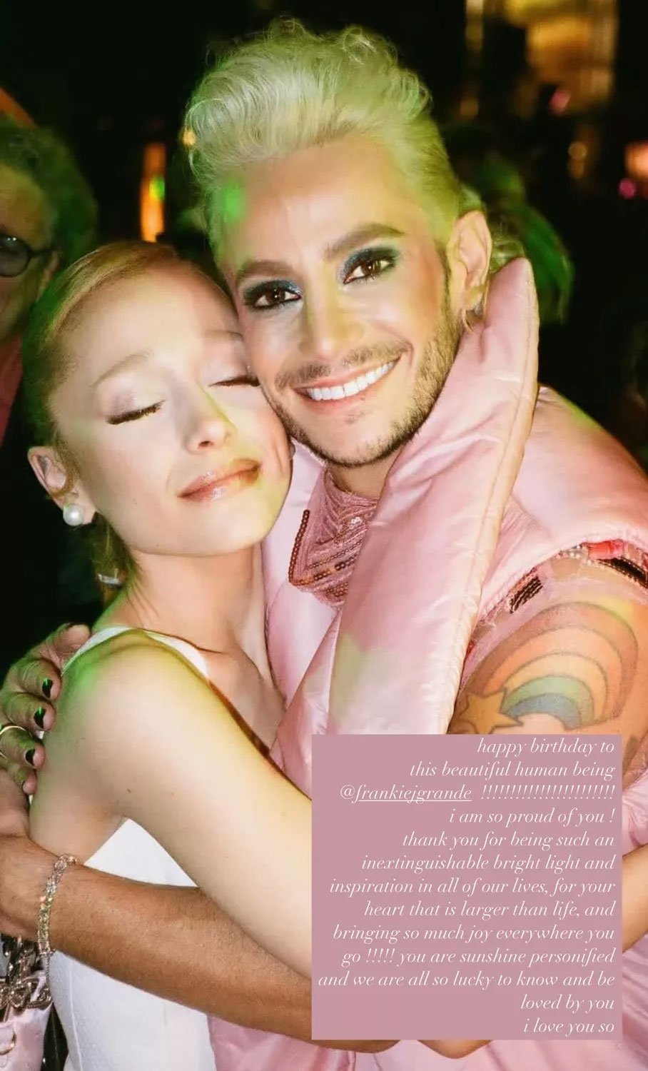 Ariana Grande celebrates brother Frankie on 42nd birthday