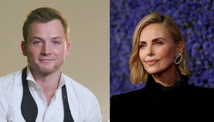 Charlize Theron, Taron Egerton steps out for production ramps of Apex