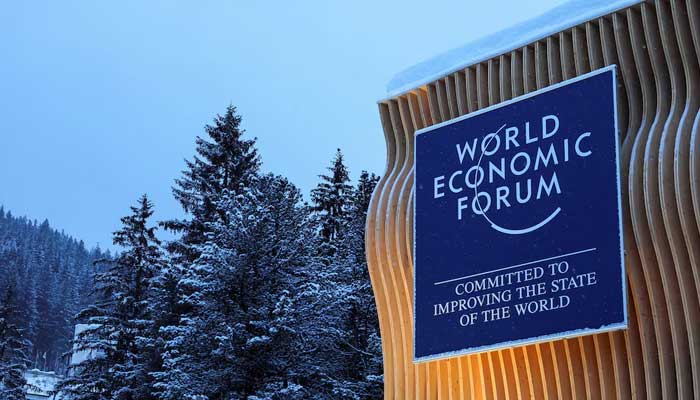 A view of a logo during the 54th annual meeting of the World Economic Forum, in Davos, Switzerland, January 19, 2024. — Reuters