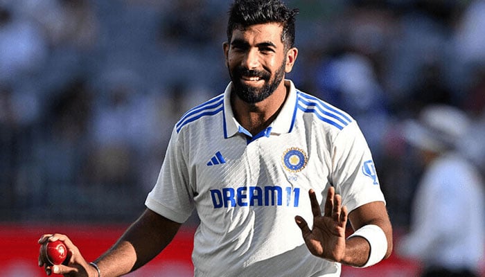 India’s Jasprit Bumrah gestures as he prepares to bowl during the first day of the first Test cricket match between Australia and India at the Optus Stadium in Perth on November 22, 2024 — AFP