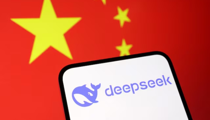 Deepseek logo and the Chinese flag are seen in this illustration taken on January 27, 2025. — Reuters