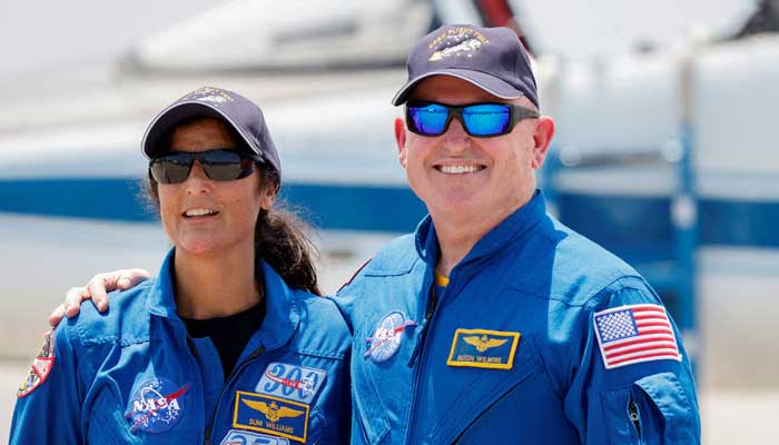 Nasa astronauts Butch Wilmore and Suni Williams pose ahead of the launch of Boeings Starliner-1 Crew Flight Test (CFT), in Cape Canaveral, Florida, US, April 25, 2024. — Reuters