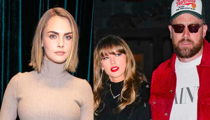 Cara Delevingne reacts to pal Taylor Swifts romance with Travis Kelce