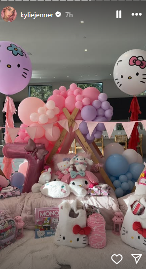 Kylie Jenner arranges Hello-Kitty themed sleepover for daughters birthday