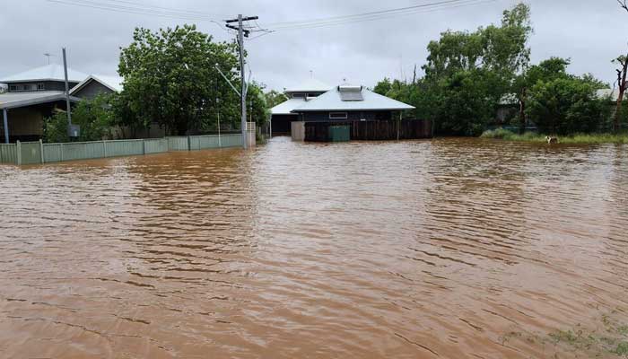 A view of flooding in Fitzroy Crossing, Australia January 3, 2023 in this picture obtained from social media. — Reuters