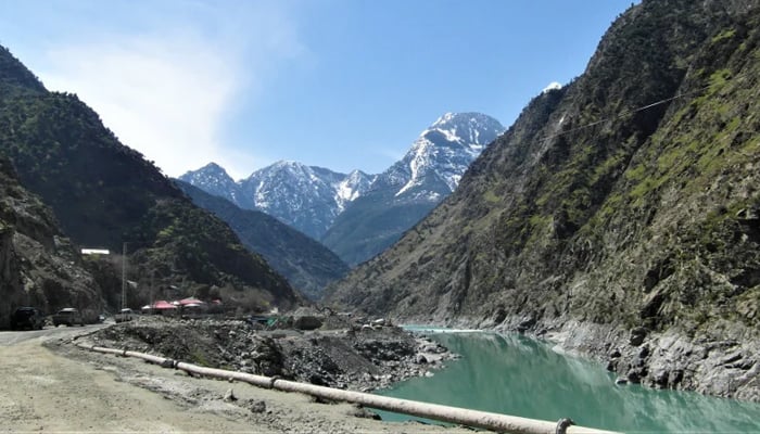 An view of under-construction Dasu Hydropower Project. — Dasu dam website