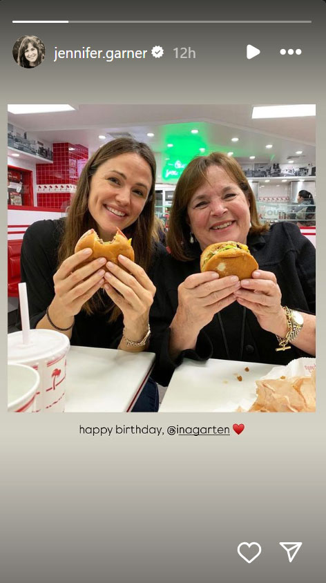 Jennifer Garner drops surprise birthday tribute to Ina Garten