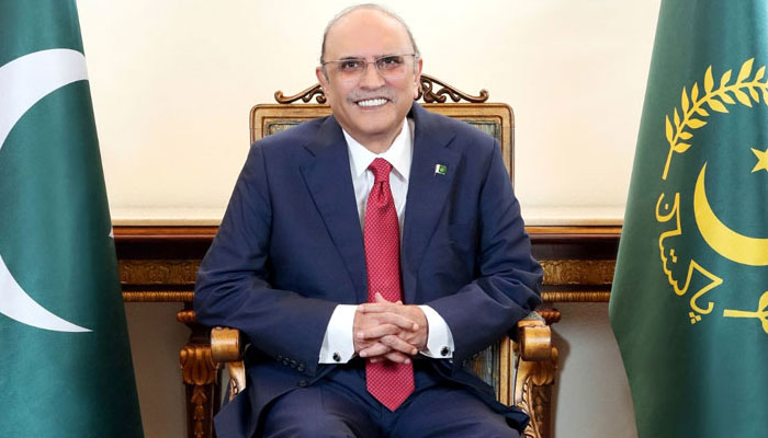 President Asif Ali Zardari poses for a photo in this undated photo. — Radio Pakistan/File