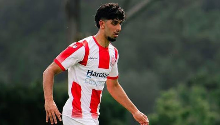 Pakistan-origin footballer Haris Zeb pictured during a match. — Reporter