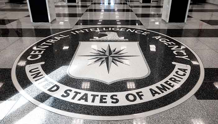 The seal of the Central Intelligence Agency is shown at the entrance of the CIA headquarters in McLean, Virginia, US, September 24, 2022. — Reuters